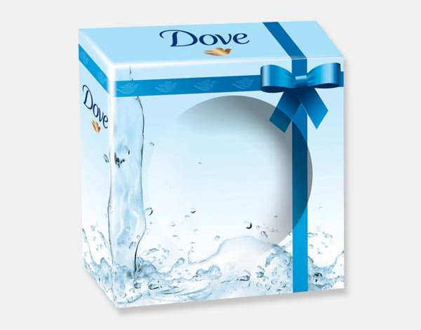 Подарочная упаковка для мыла «Dove»