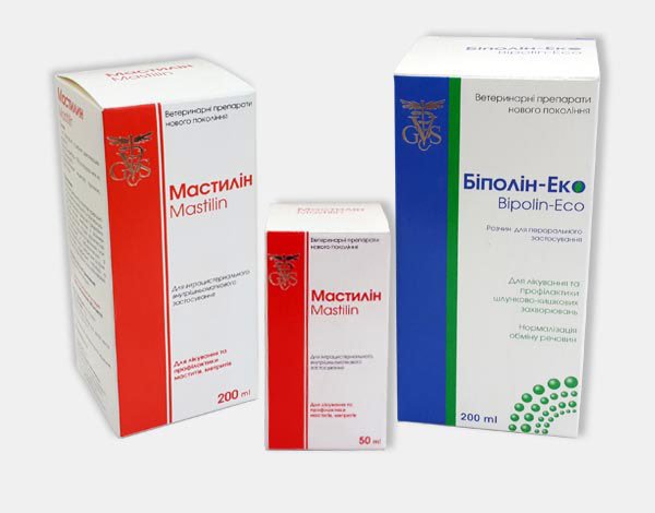 Упаковка для вет-препарата «Mastilin», «Bipolin-Eco» 